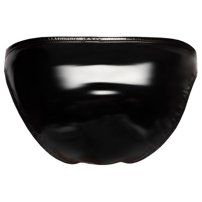 shop black level vinyl briefs with zip black