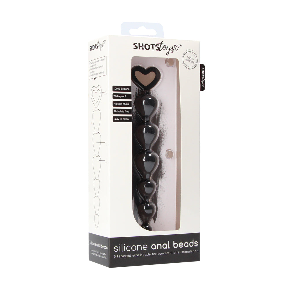 shop black silicone anal beads