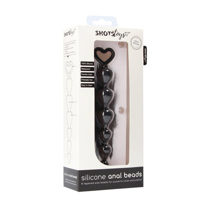shop black silicone anal beads