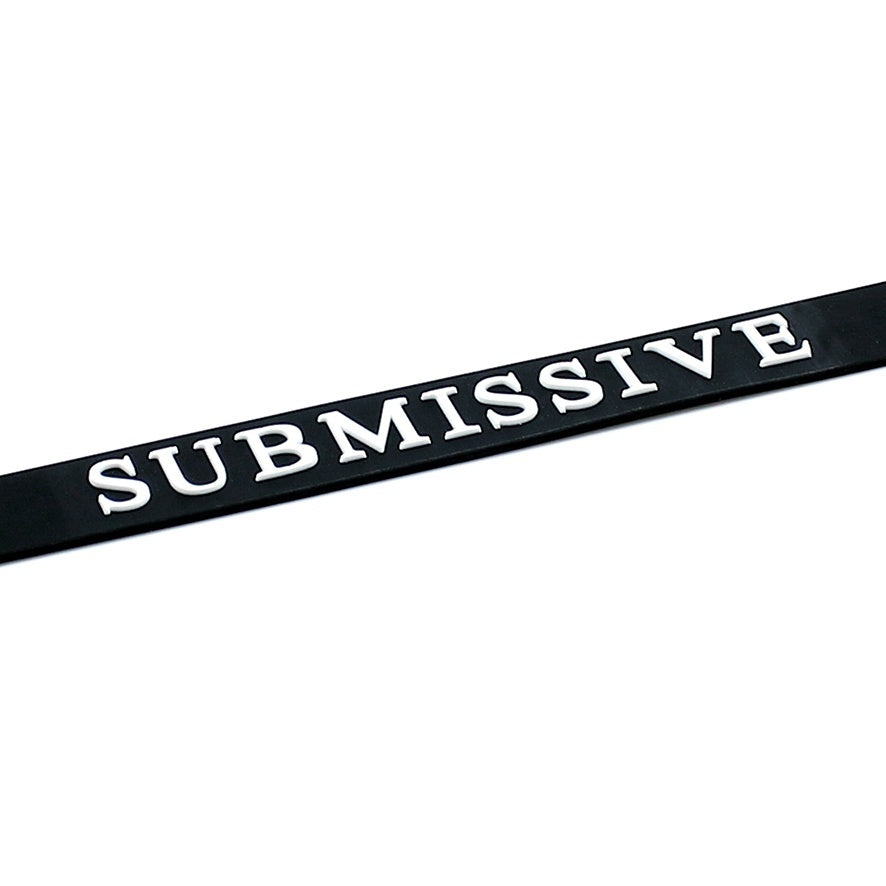 shop black silicone submissive collar