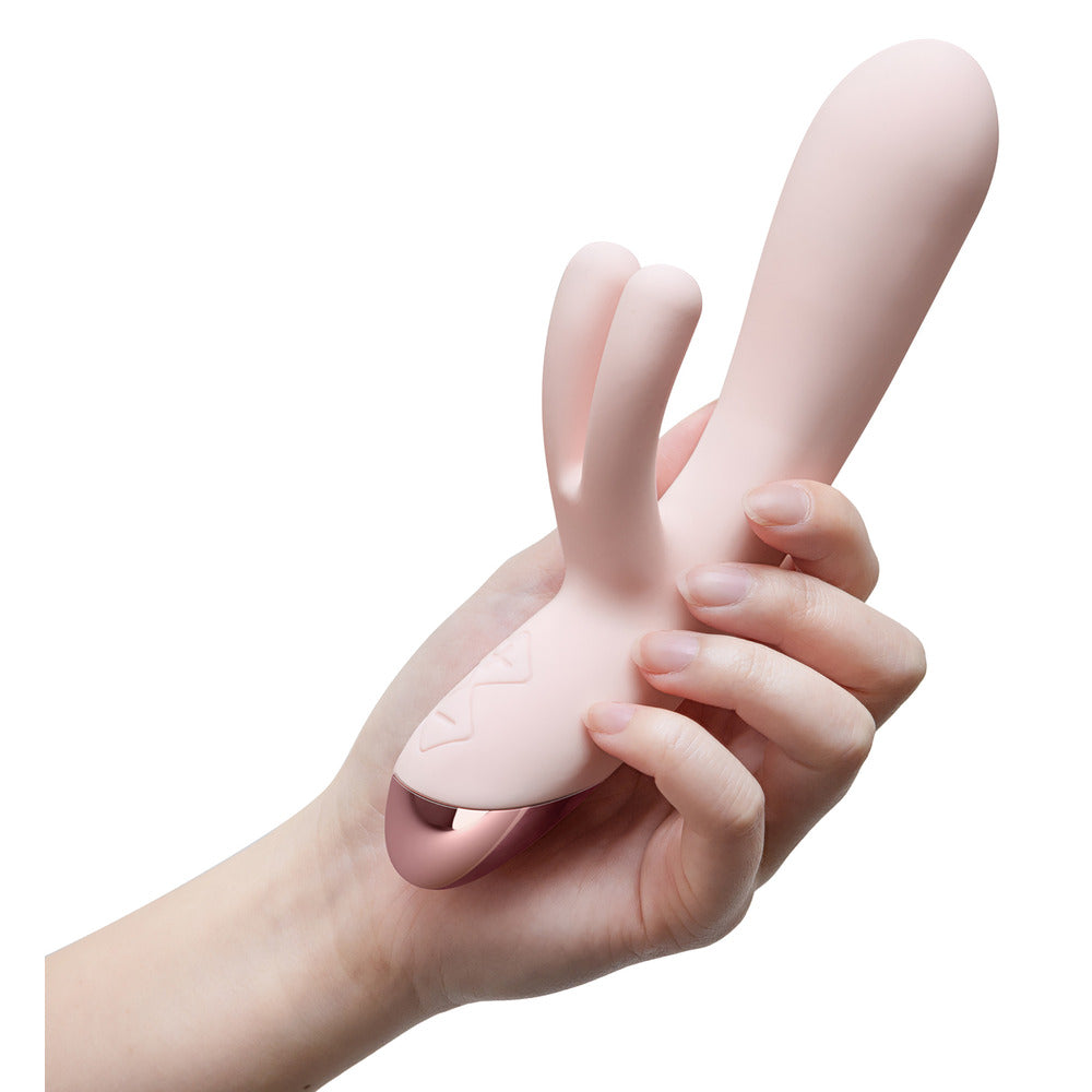 shop blush elora pink triple stimulation vibe