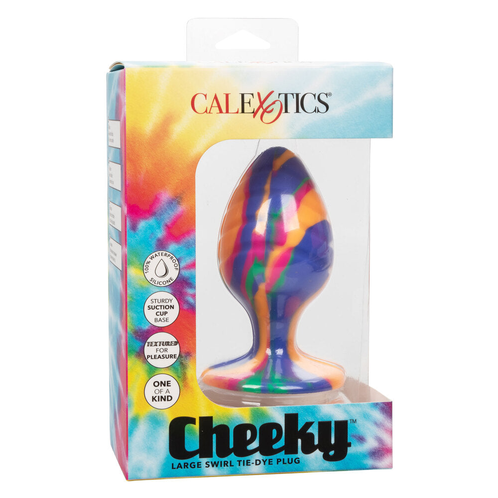 shop cheeky large swirl tie dye butt plug
