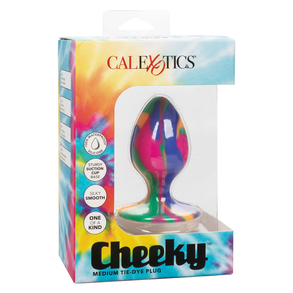 shop cheeky medium tie dye butt plug