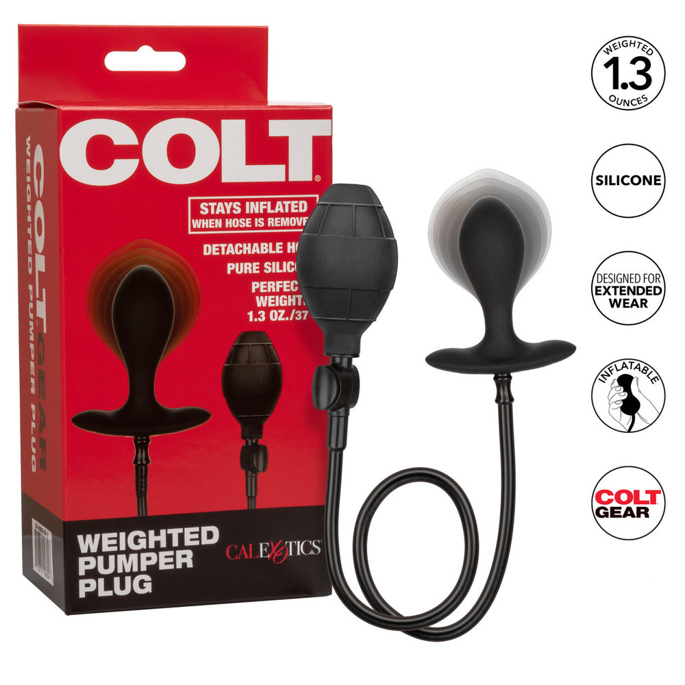 shop colt weighted plumper inflatable butt plug