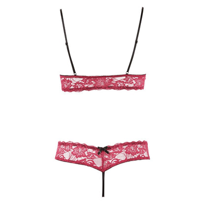 shop cottelli bra set open cup and crotchless set