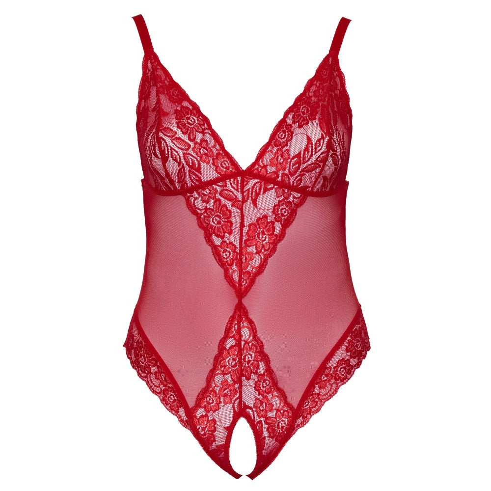 shop cottelli curves crotchless body red