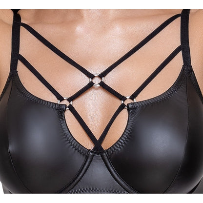 shop cottelli matte black bra set