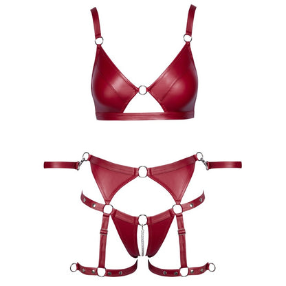 shop cottelli red crotchless bondage set