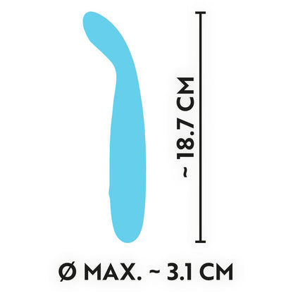 shop cuties silk touch rechargeable mini vibrator blue