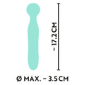 shop cuties silk touch rechargeable mini vibrator green