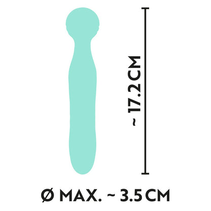 shop cuties silk touch rechargeable mini vibrator green
