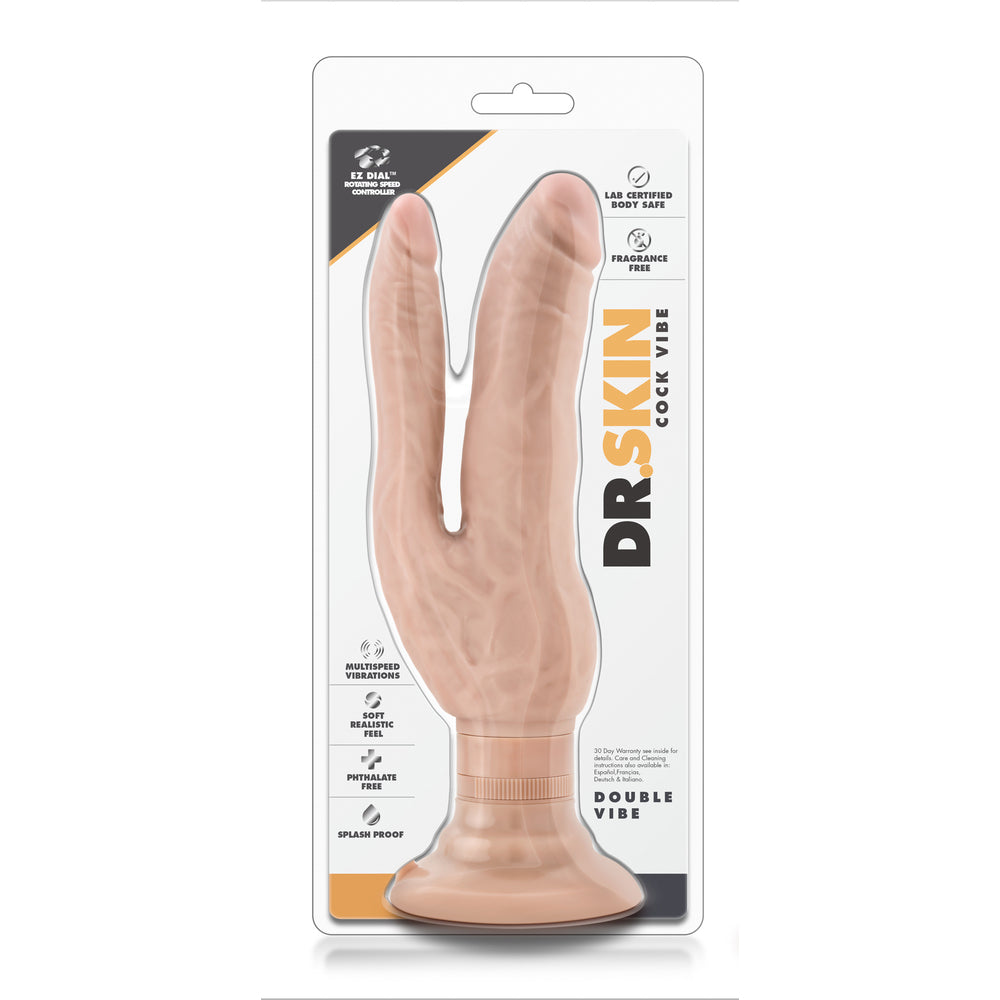shop dr skin 7 inch dual penetrating vibrating dildo