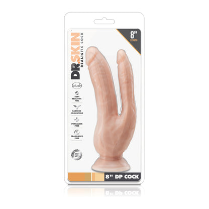 shop dr skin dual 8 inch dual penetrating dildo with suction cup