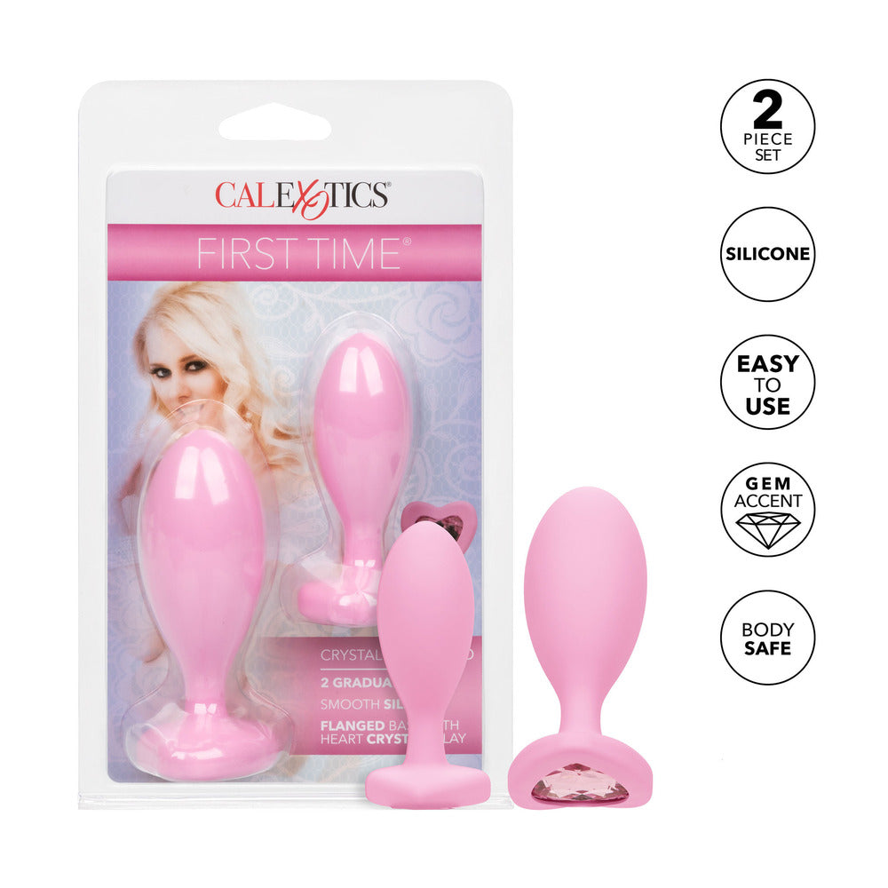 shop first time crystal booty duo butt plugs