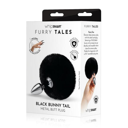 shop furry tales black bunny tail butt plug