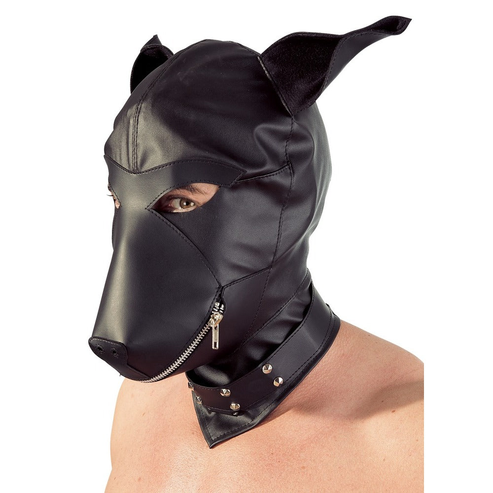 shop imitation leather dog mask