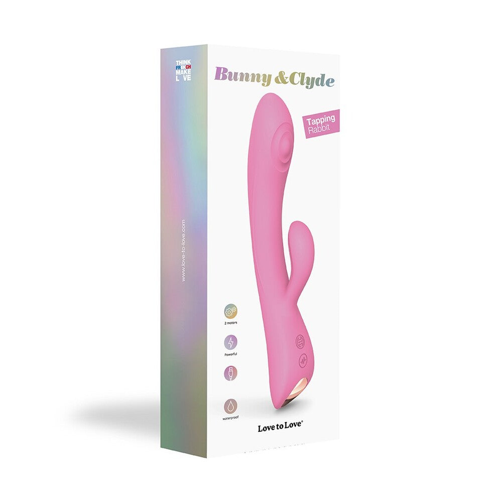 shop love to love bunny and clyde tapping rabbit vibrator pink