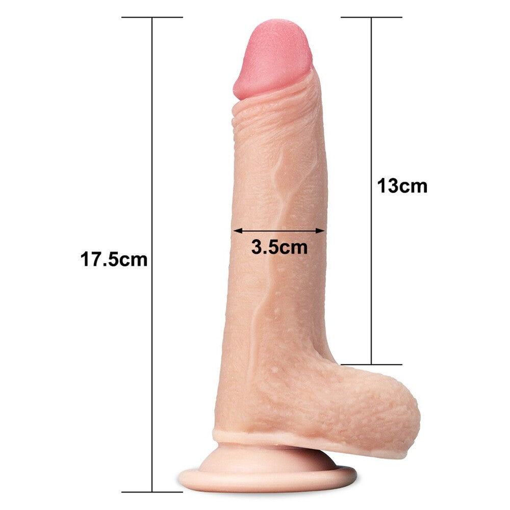 shop lovetoy sliding skin dildo 7 inch