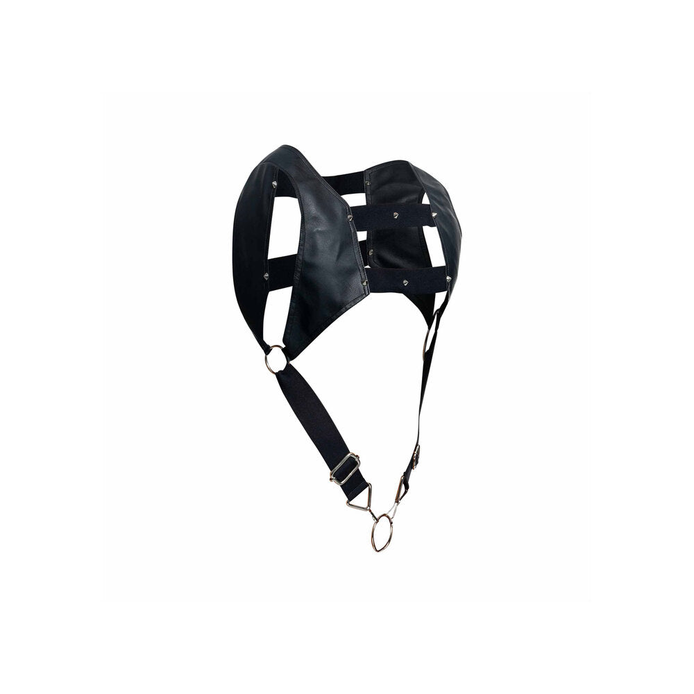 shop male basics dngeon crop top cock ring harness