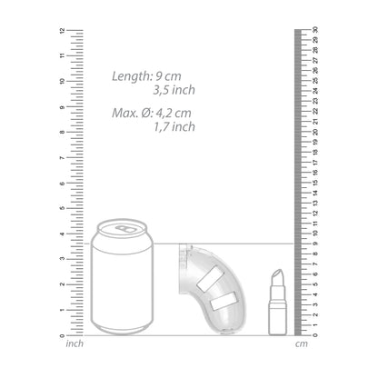 shop man cage 10 male 3 5 inch clear chastity cage with anal plug
