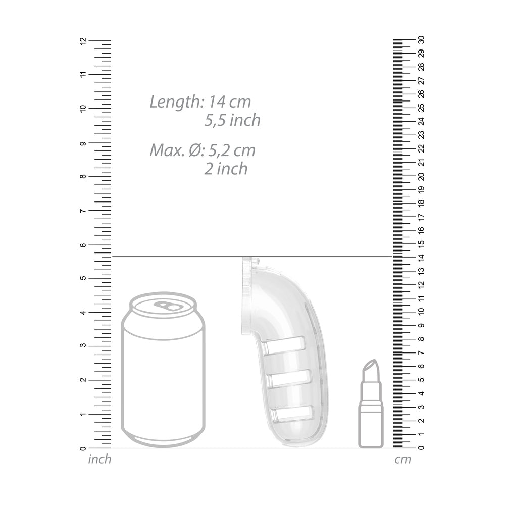 shop man cage 12 male 5 5 inch clear chastity cage with anal plug