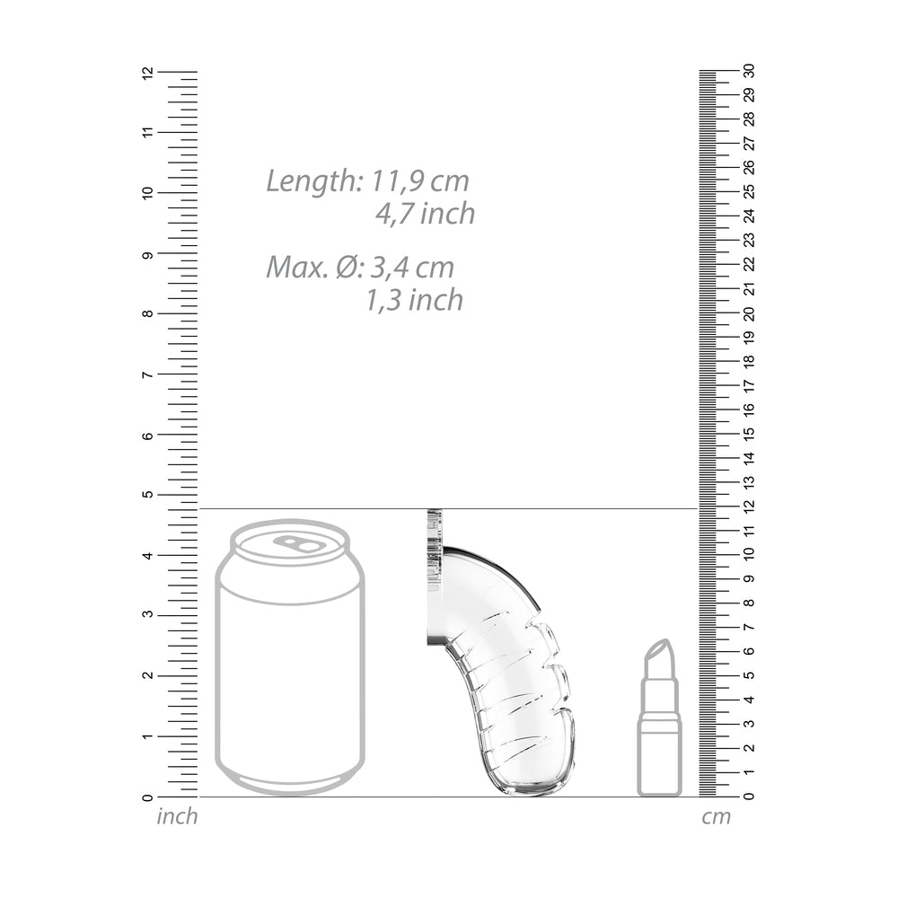 shop man cage 16 male 4 5 inch clear chastity cage with urethal sound