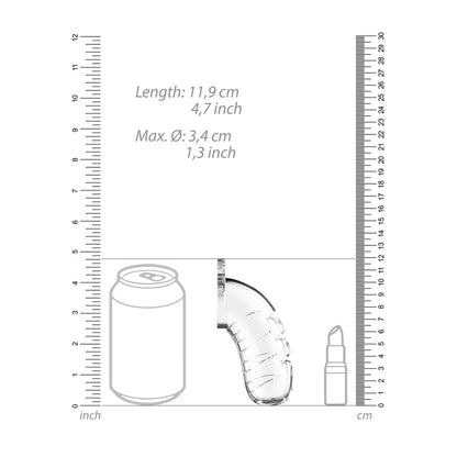 shop man cage 16 male 4 5 inch clear chastity cage with urethal sound