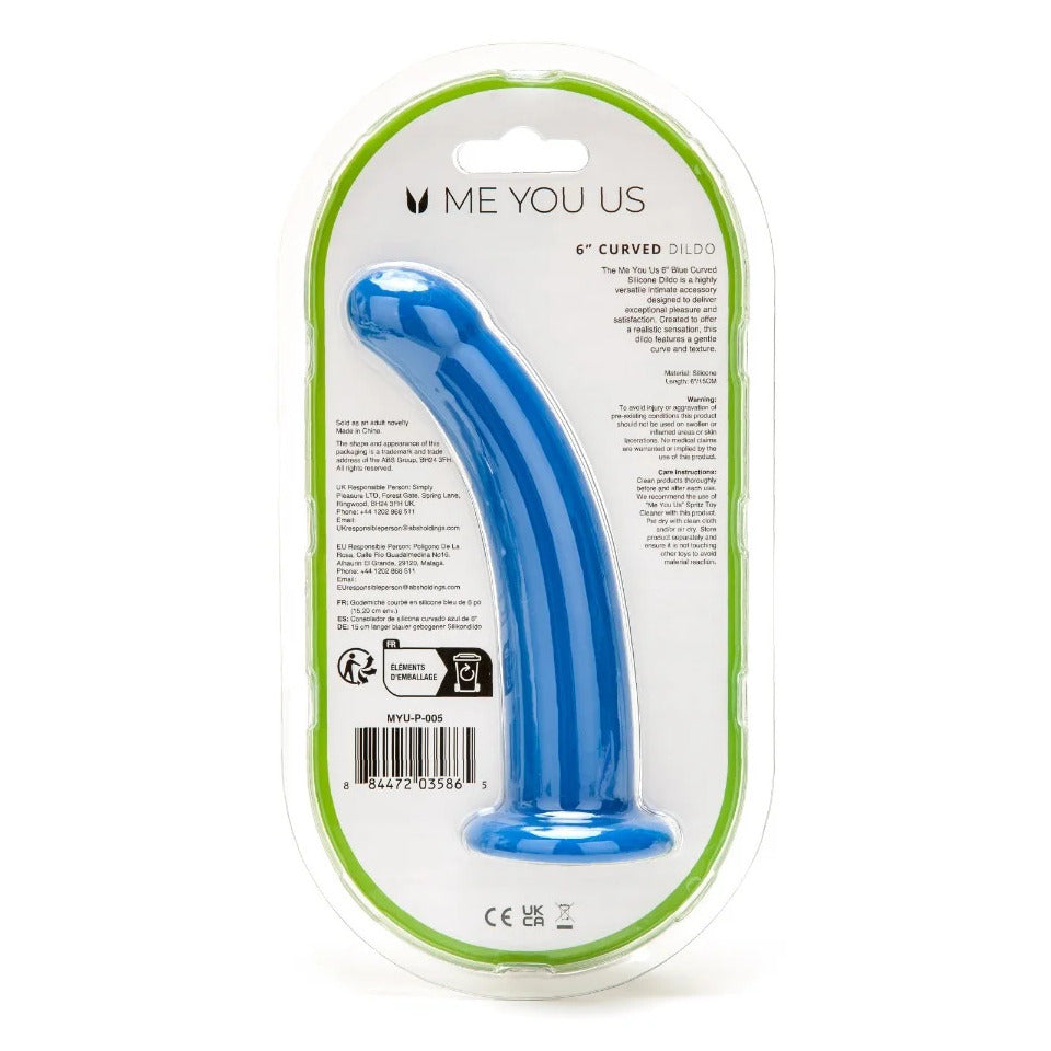 shop me you us 6 inch curved silicone dildo