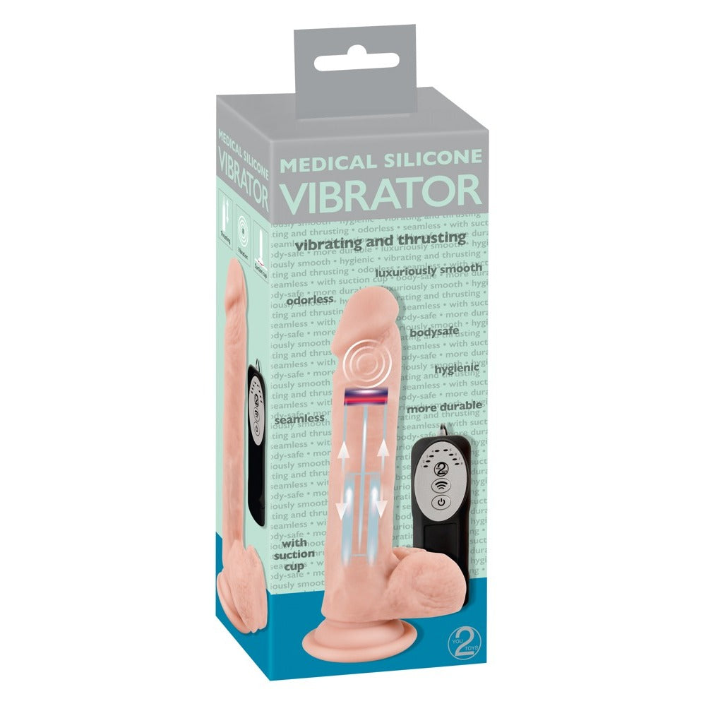 shop medical silicone thrusting vibrator