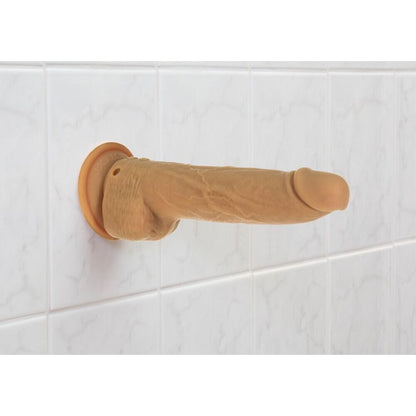 shop naked attraction 9 inch thrusting dildo caramel