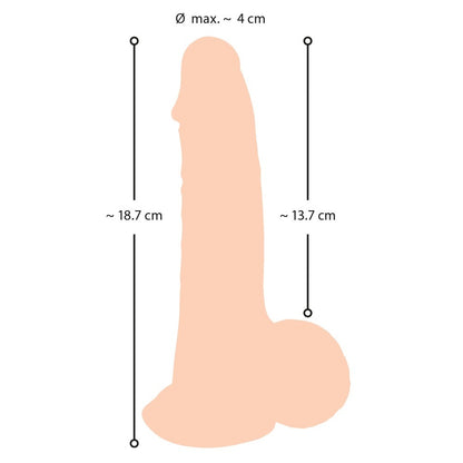 shop nature skin dildo with movable skin 19cm