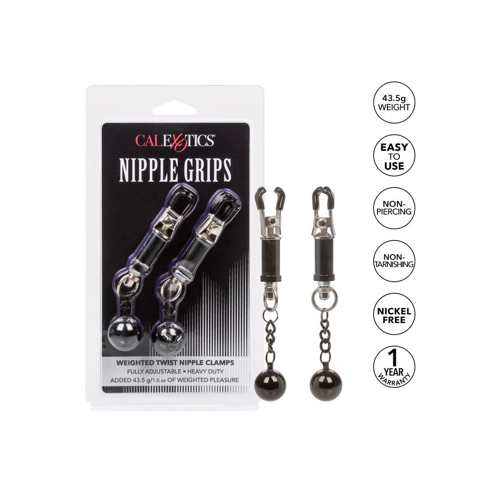 shop nipple grips weighted twist nipple clamps