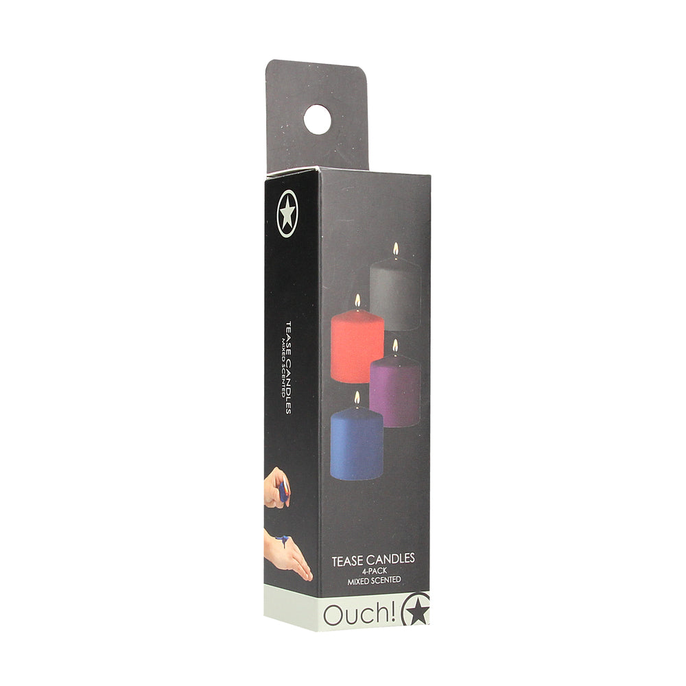 shop ouch 4 pack of mixed scented tease candles