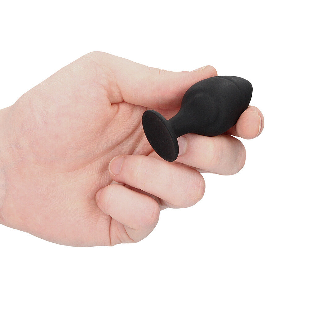 shop ouch silicone swirled butt plug set black