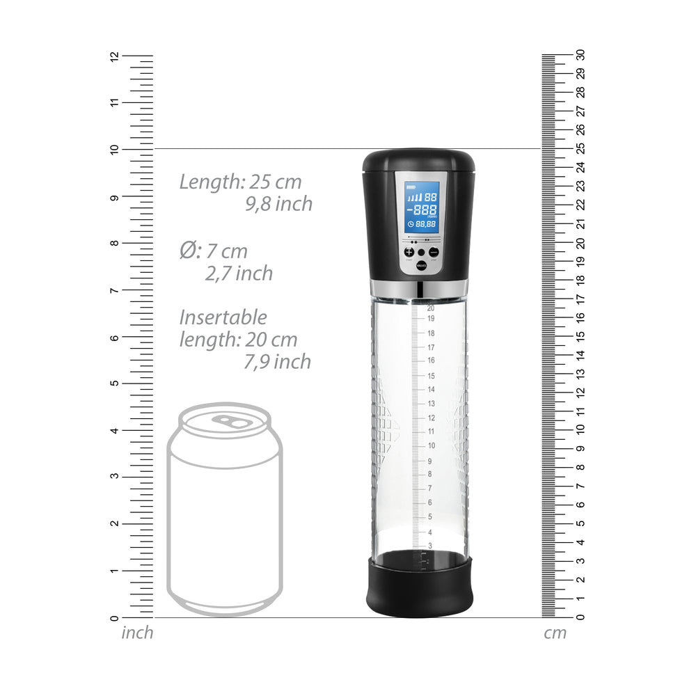 shop premium rechargeable automatic lcd penis pump