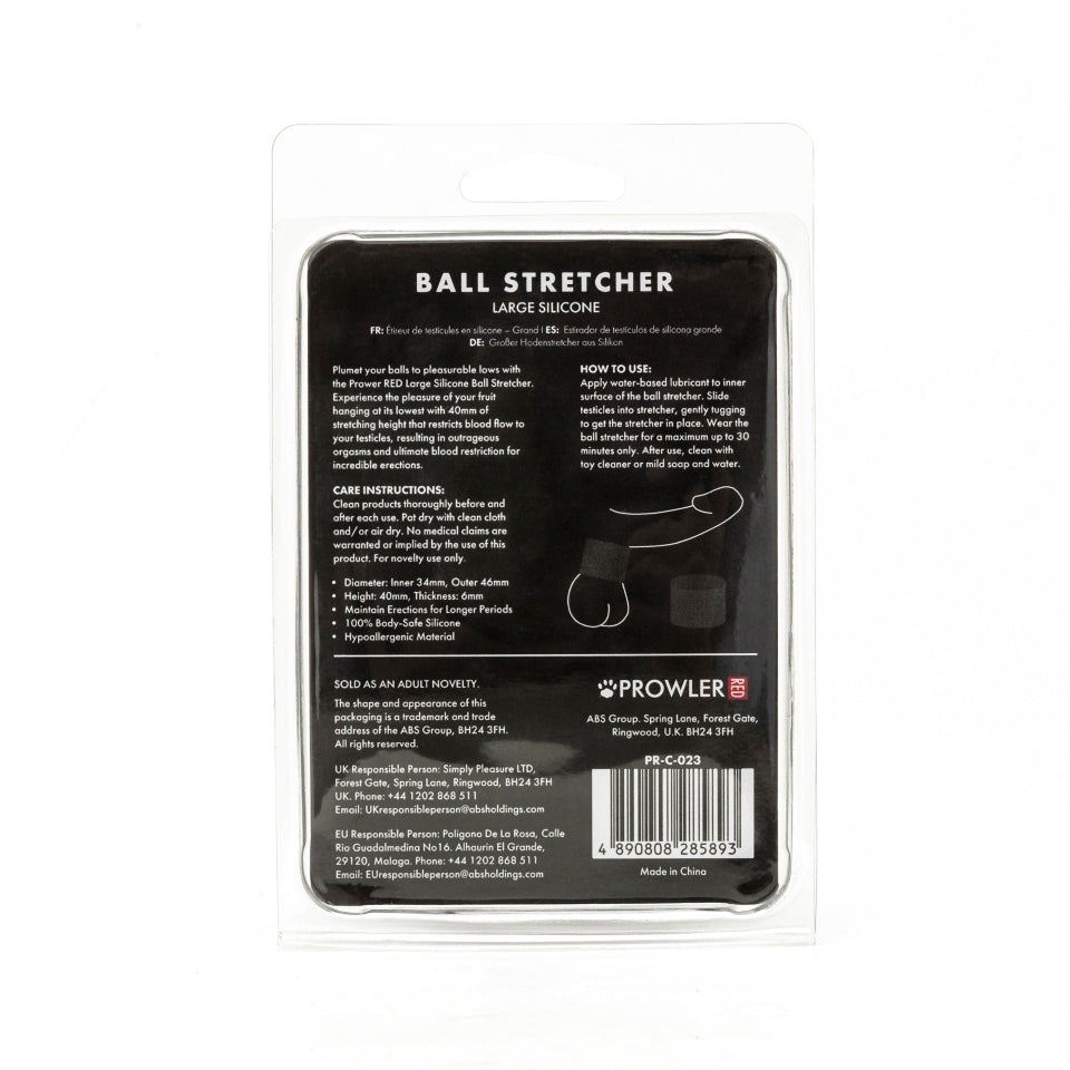 shop prowler red large silicone ball stretcher