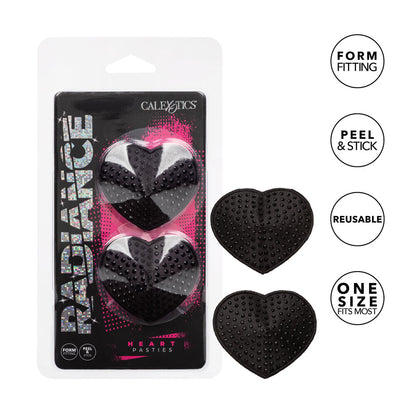 shop radiance black heart pasties
