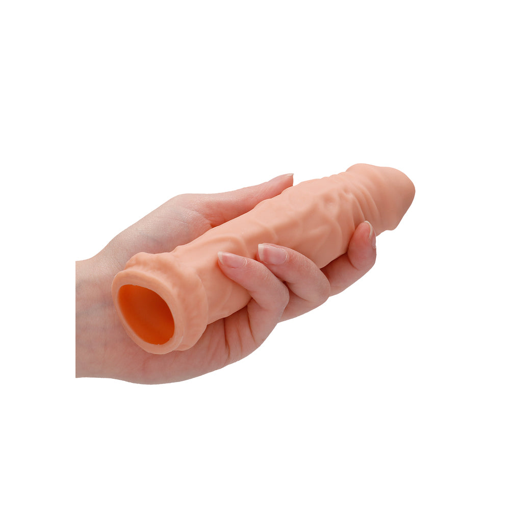shop realrock 6 inch penis sleeve flesh pink