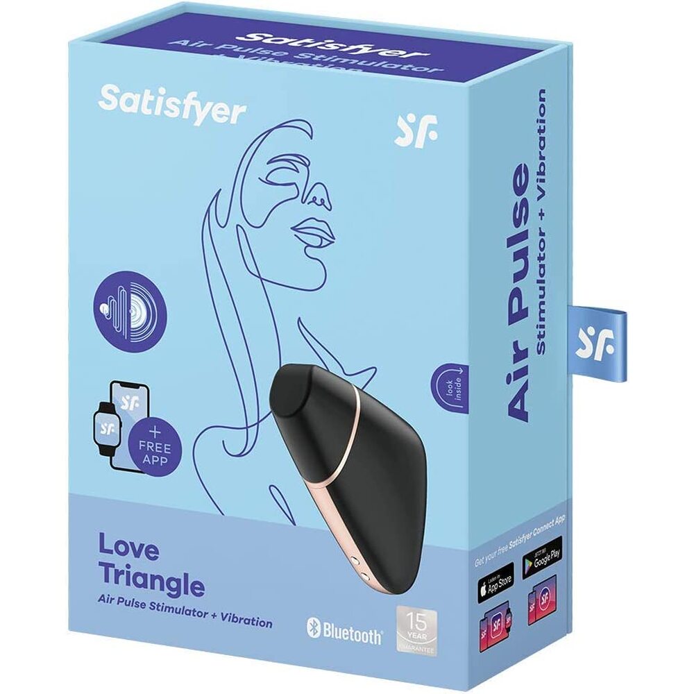 shop satisfyer app enabled love triangle clit massager black