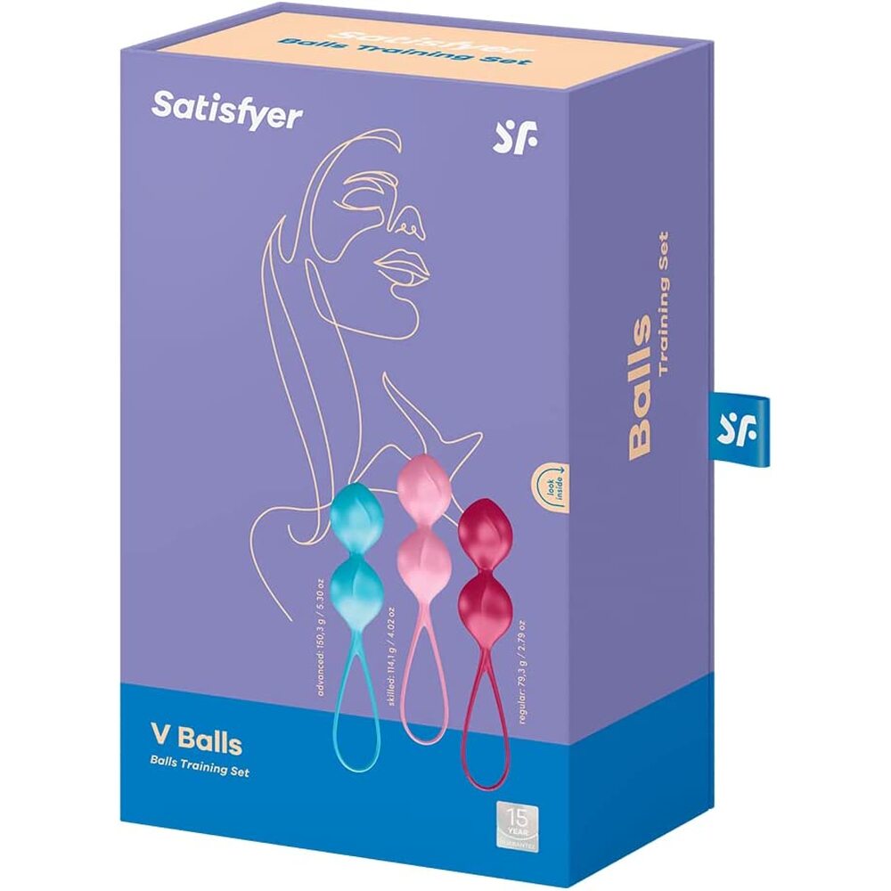 shop satisfyer set of 3 weighted double training orgasm balls