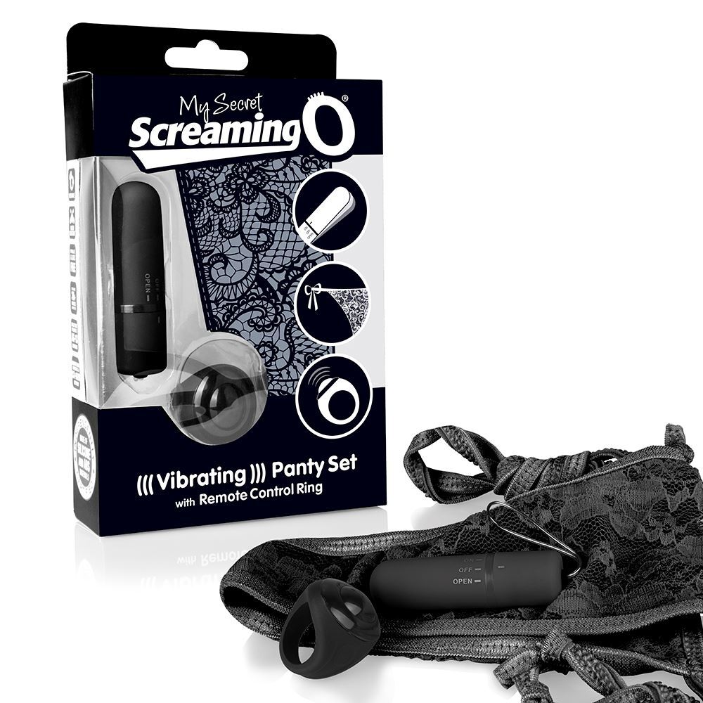 shop screaming o my secret charged black remote control panty vibe