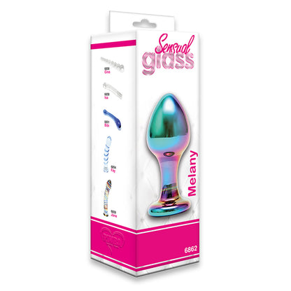 shop sensual multi coloured glass melany anal dildo