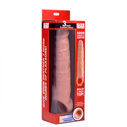 shop size matters 3 inch flesh penis extender sleeve