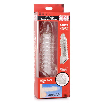 shop size matters penis enhancer sleeve 1 5 inches