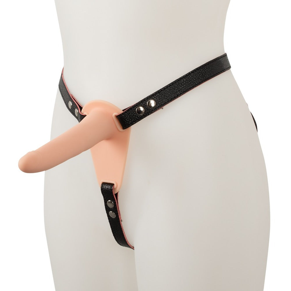 shop soft touch silicone rechargeable vibrating strap on