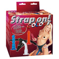 shop strap on colour dildo harness