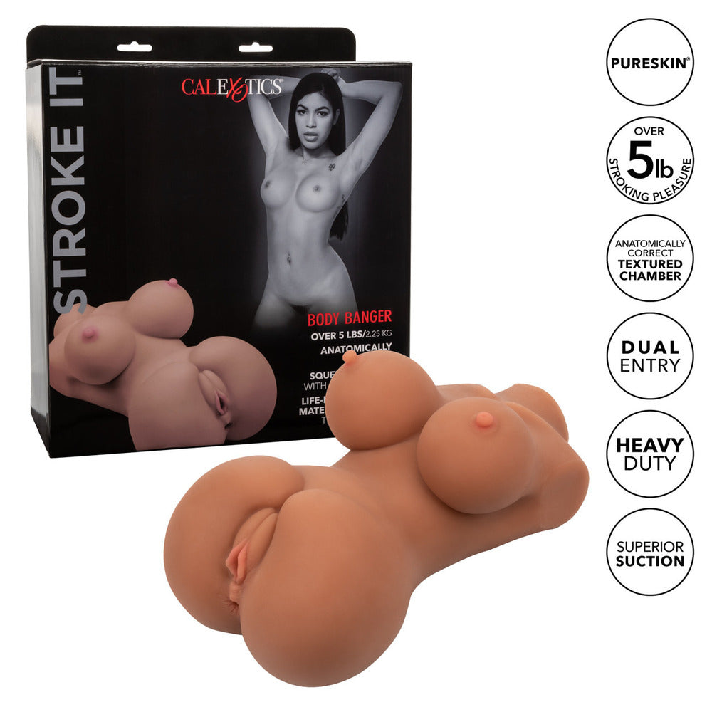 shop stroke it body banger flesh brown
