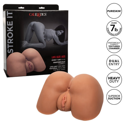 shop stroke it life size ass flesh brown