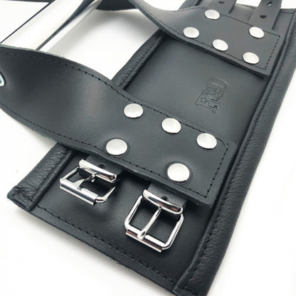 shop the red deluxe leather suspension handcuffs