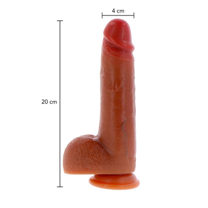 shop toyjoy get real silicone foreskin dildo 8 inch